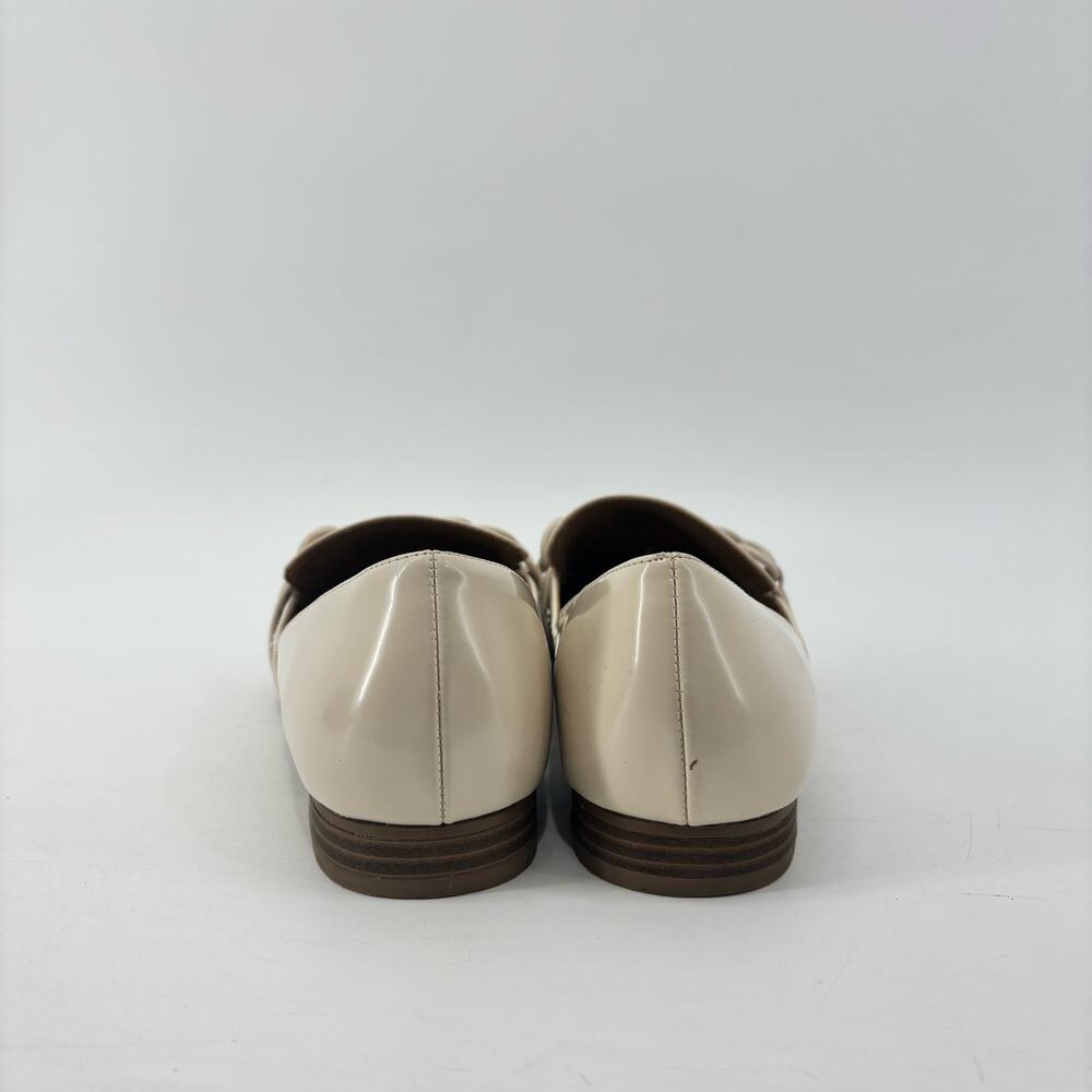 Lauren Conrad Demii Bone Loafers Women’s 8.5 Beige Patent Leather Flats - Picture 11 of 11